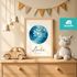 SpecialMe® Baby Poster personalisiert Pusteblume Geburtsposter mit Name & Datum personalisierte Wanddeko fürs Babyzimmer Geschenk zur Geburtpreview