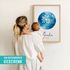 SpecialMe® Baby Poster personalisiert Pusteblume Geburtsposter mit Name & Datum personalisierte Wanddeko fürs Babyzimmer Geschenk zur Geburtpreview