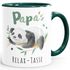 SpecialMe® Kaffebecher Relax-Tasse Panda Spruch Nur keinen Stress | Mama's/Papa's Relaxtasse SpecialMe®preview