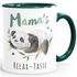 SpecialMe® Kaffebecher Relax-Tasse Panda Spruch Nur keinen Stress | Mama's/Papa's Relaxtasse SpecialMe®preview