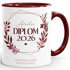  SpecialMe® Personalisierte Tasse mit Wunschnamen – Kaffeebecher individueller Text und Blätterkranz – Geschenk zum {style_variation_string}-Abschluss 2026 – Keramikpreview