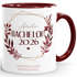  SpecialMe® Personalisierte Tasse mit Wunschnamen – Kaffeebecher individueller Text und Blätterkranz – Geschenk zum {style_variation_string}-Abschluss 2026 – Keramikpreview