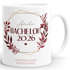  SpecialMe® Personalisierte Tasse mit Wunschnamen – Kaffeebecher individueller Text und Blätterkranz – Geschenk zum {style_variation_string}-Abschluss 2026 – Keramikpreview