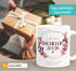  SpecialMe® Personalisierte Tasse mit Wunschnamen – Kaffeebecher individueller Text und Blätterkranz – Geschenk zum {style_variation_string}-Abschluss 2026 – Keramikpreview