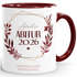  SpecialMe® Personalisierte Tasse mit Wunschnamen – Kaffeebecher individueller Text und Blätterkranz – Geschenk zum {style_variation_string}-Abschluss 2026 – Keramikpreview