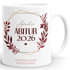  SpecialMe® Personalisierte Tasse mit Wunschnamen – Kaffeebecher individueller Text und Blätterkranz – Geschenk zum {style_variation_string}-Abschluss 2026 – Keramikpreview
