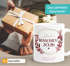  SpecialMe® Personalisierte Tasse mit Wunschnamen – Kaffeebecher individueller Text und Blätterkranz – Geschenk zum {style_variation_string}-Abschluss 2026 – Keramikpreview
