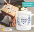 SpecialMe® Personalisierte Tasse mit Wunschnamen – Kaffeebecher individueller Text und Blätterkranz – Geschenk zum {style_variation_string}-Abschluss 2026 – Keramikpreview