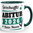 SpecialMe® Tasse Abitur Abi mit Name und Jahr 2026 anpassbar personalisiert Geschenk Abiturient Schulabschluss Tochter Sohnpreview