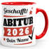 SpecialMe® Tasse Abitur Abi mit Name und Jahr 2026 anpassbar personalisiert Geschenk Abiturient Schulabschluss Tochter Sohnpreview
