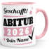 SpecialMe® Tasse Abitur Abi mit Name und Jahr 2026 anpassbar personalisiert Geschenk Abiturient Schulabschluss Tochter Sohnpreview