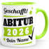SpecialMe® Tasse Abitur Abi mit Name und Jahr 2026 anpassbar personalisiert Geschenk Abiturient Schulabschluss Tochter Sohnpreview