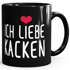 Spruch-Tasse Ich liebe kacken Kaffeetasse Teetasse MoonWorks®preview