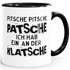 Spruch-Tasse Pitsche Pitsche Patsche Ich hab einen an der Klatsche Kaffeetasse Teetasse Keramiktasse MoonWorks®preview