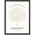 Stammbaum Poster Familie – personalisierter Lebensbaum mit bis zu 6 Namen  Datum – Geschenk Familie – Wanddeko Bilder Wohnzimmer SpecialMe®preview