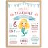 Steckbrief Poster für Mädchen personalisiert | Kinderposter Wunschname | Geschenk zum Geburtstag  Einschulung | Wanddeko Kinderzimmer SpecialMe®preview