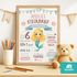 Steckbrief Poster für Mädchen personalisiert | Kinderposter Wunschname | Geschenk zum Geburtstag  Einschulung | Wanddeko Kinderzimmer SpecialMe®preview