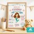 Steckbrief Poster für Mädchen personalisiert | Kinderposter Wunschname | Geschenk zum Geburtstag  Einschulung | Wanddeko Kinderzimmer SpecialMe®preview