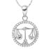 Sternzeichenkette Waage Damen Halskette Sternzeichen Anhänger Zirkonias vergoldet Autiga®preview