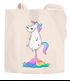 Stoffbeutel pupsendes Einhorn Regenbogen Unicorn Fart Baumwollbeutel Jutebeutel Moonworks®preview