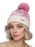 Strickmütze Damen Grobstrick Pudelmütze zweifarbig Ombré Bommelmütze Winter-Mütze Neverless®preview