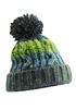 Strickmütze Damen Wintermütze gefüttert Grobstrick dicker Strick Bommel Bunt Neverless® preview
