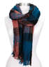 Strickschal mit Fransen einfarbig lang XXL Wollschal Winterschal Neverless®preview