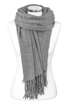 Strickschal mit Fransen einfarbig lang XXL Wollschal Winterschal Neverless®preview