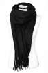 Strickschal mit Fransen einfarbig lang XXL Wollschal Winterschal Neverless®preview