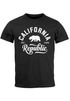Stylishes Herren T-Shirt California Republic Slim Fit Neverless®preview