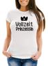süßes Damen T-Shirt Vollzeit Prinzessin Slim Fit Moonworks®preview