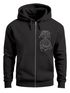 Sweatjacke Herren mit Kapuze Wikinger Kompass Fenris Wolf Vegvisir Asgard Valhalla Ziiphoodie Männer Neverless®preview