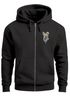 Sweatjacke Herren Polygon Wolf Wald Zip-Hoodie Kapuze Print Outdoor Zipjacke Männer Fashion Neverless®preview