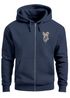 Sweatjacke Herren Polygon Wolf Wald Zip-Hoodie Kapuze Print Outdoor Zipjacke Männer Fashion Neverless®preview