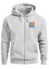 Sweatjacke Herren Zip Hoodie Pullover Kapuze Logo Print Sommer Sonne Welle Strand Meer Fashion Streetstyle Neverless®preview