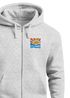 Sweatjacke Herren Zip Hoodie Pullover Kapuze Logo Print Sommer Sonne Welle Strand Meer Fashion Streetstyle Neverless®preview