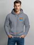 Sweatjacke Herren Zip Hoodie Pullover Kapuze Logo Print Sommer Sonne Welle Strand Meer Fashion Streetstyle Neverless®preview