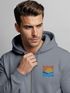 Sweatjacke Herren Zip Hoodie Pullover Kapuze Logo Print Sommer Sonne Welle Strand Meer Fashion Streetstyle Neverless®preview