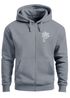 Sweatjacke mit Kapuze Herren Print Palme Line Art Motiv Hoodie-Zipjacke Männer Fashion Streetstyle Neverless®preview