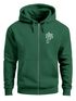 Sweatjacke mit Kapuze Herren Print Palme Line Art Motiv Hoodie-Zipjacke Männer Fashion Streetstyle Neverless®preview