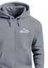 Sweatjacke mit Kapuze Wandern Berge Line-Art Print Aufdruck Motiv Zipjacke Männer Fashion Streetstyle Neverless®preview