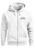 Sweatjacke mit Kapuze Wandern Berge Line-Art Print Aufdruck Motiv Zipjacke Männer Fashion Streetstyle Neverless®preview