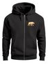 Sweatjacke Zip-Hoodie Herren Polygon Print Bär Outdoor Print Motiv Zipjacke Männer Fashion Streetstyle Neverless®preview
