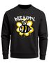 Sweatshirt Aufdruck Bee Happy Biene Blume Graffiti Grafik Schriftzug Rundhals-Pullover Fashion Streetstyle Neverless®preview
