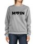 Sweatshirt Damen Aufdruck Moin Herz mit Anker Rundhals-Pullover Pulli Sweater Moonworks®preview
