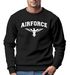 Sweatshirt Herren Airforce  US Army Adler Militär Schrift Rundhals-Pullover Neverless®preview