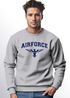 Sweatshirt Herren Airforce  US Army Adler Militär Schrift Rundhals-Pullover Neverless®preview