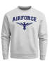 Sweatshirt Herren Airforce US Army Adler Militär Schrift Rundhals-Pullover Neverless®preview