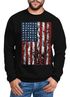 Sweatshirt Herren Amerika USA Flagge United States Flag Vintage Moonworks®preview