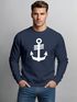 Sweatshirt Herren Anker Hamburg Nordisch Rundhals-Pullover Print Maritim Fashion Streetwear Neverless®preview